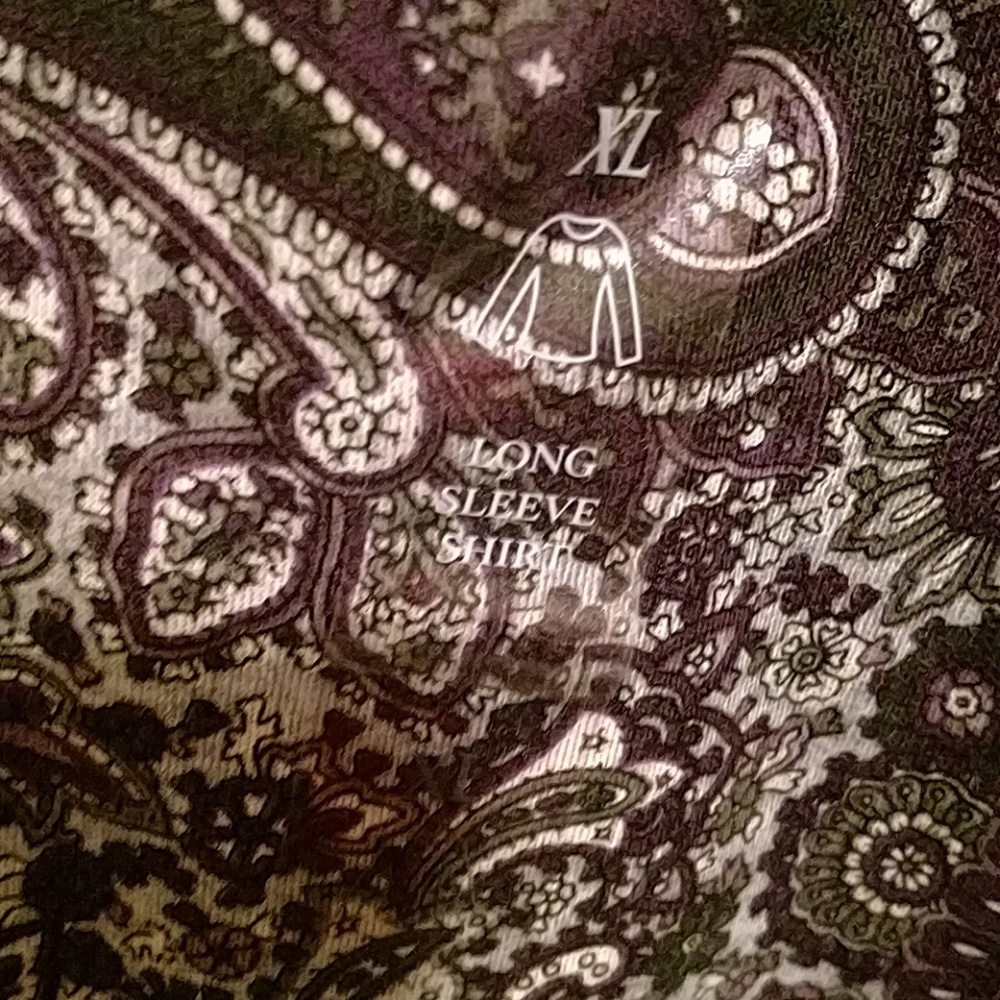 Charter Club paisley top. NWT XL - Picture 2 of 2